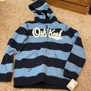 Oshkosh Boys Blue Stripe Sweatjacket